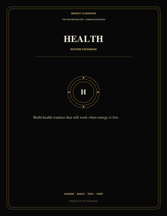 Health Routine Expansion cover